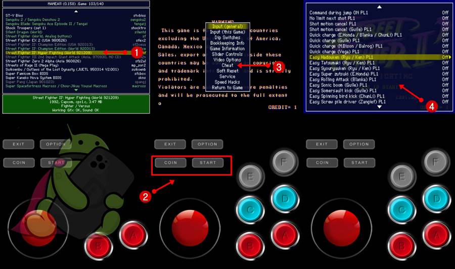 Cara Mengaktifkan Cheat MAME Android