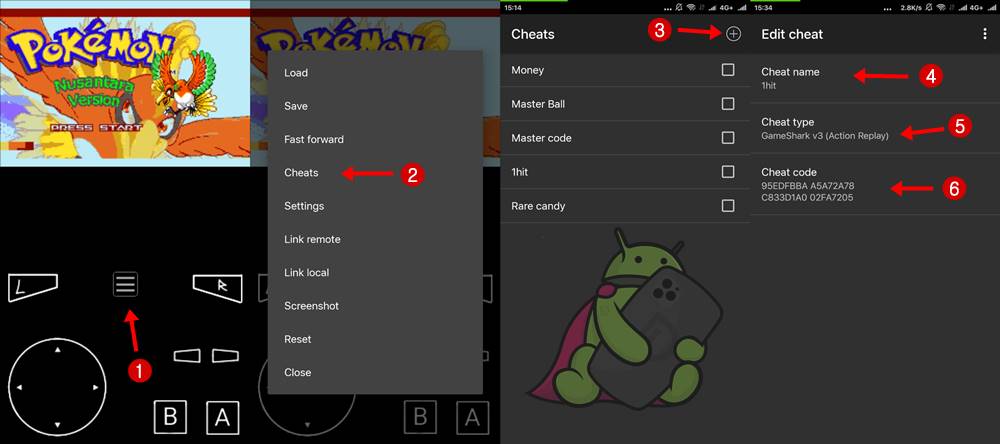 Cara Menggunakan Cheat My Boy GBA Android