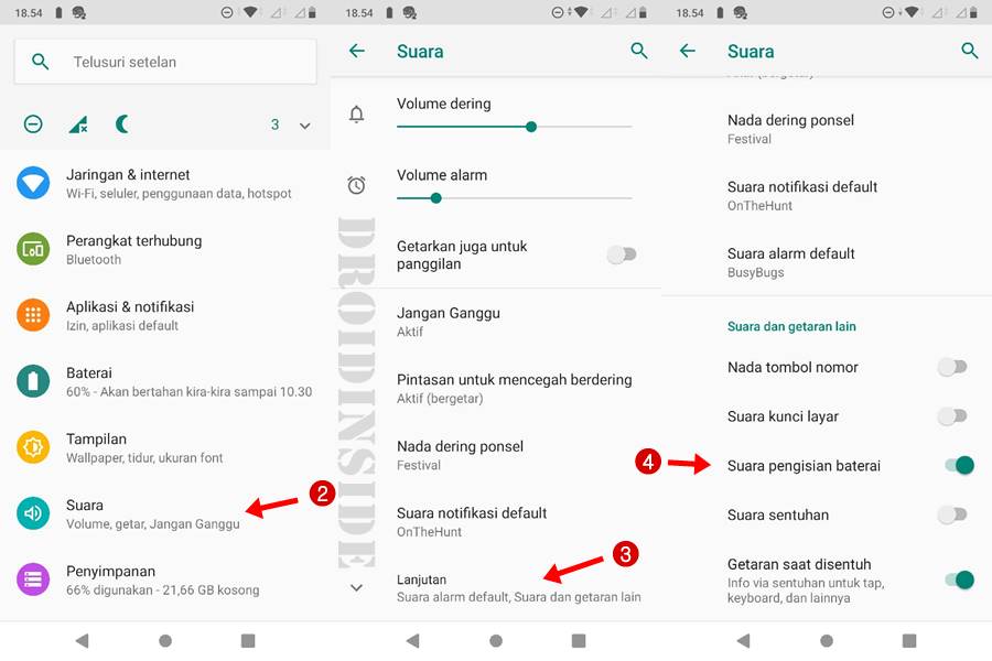 Cara Mematikan Suara Charger Android