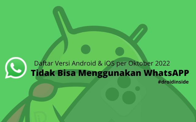 Daftar Ponsel yang tak bisa gunakan whatsapp per 24 Oktober 2022