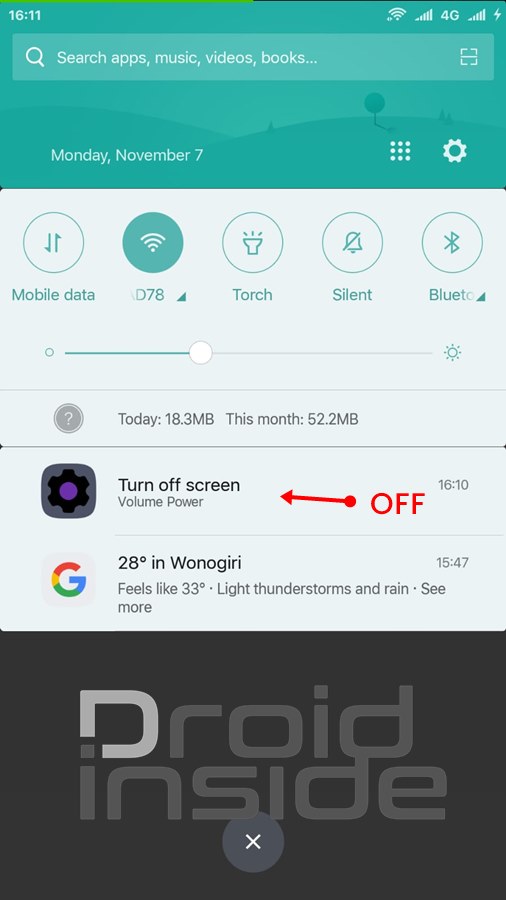 Cara Menggunakan Power Button to Volume Button