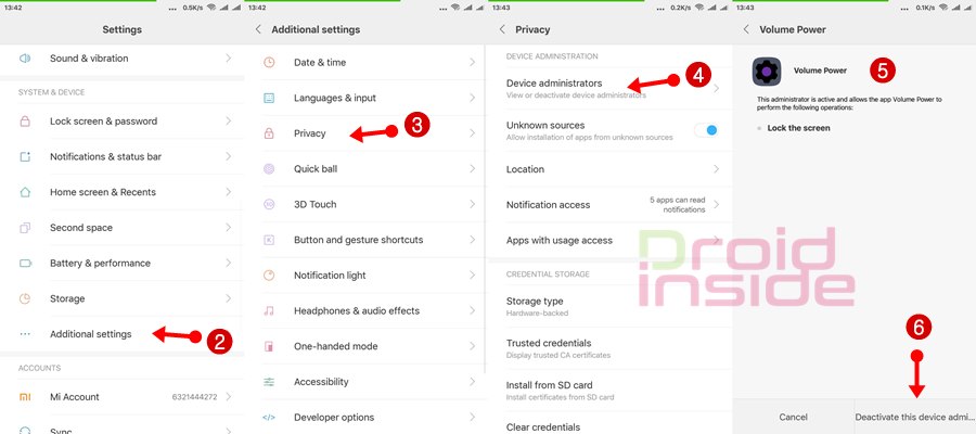 Cara Hapus Power Button to Volume Button di Xiaomi MIUI PRO