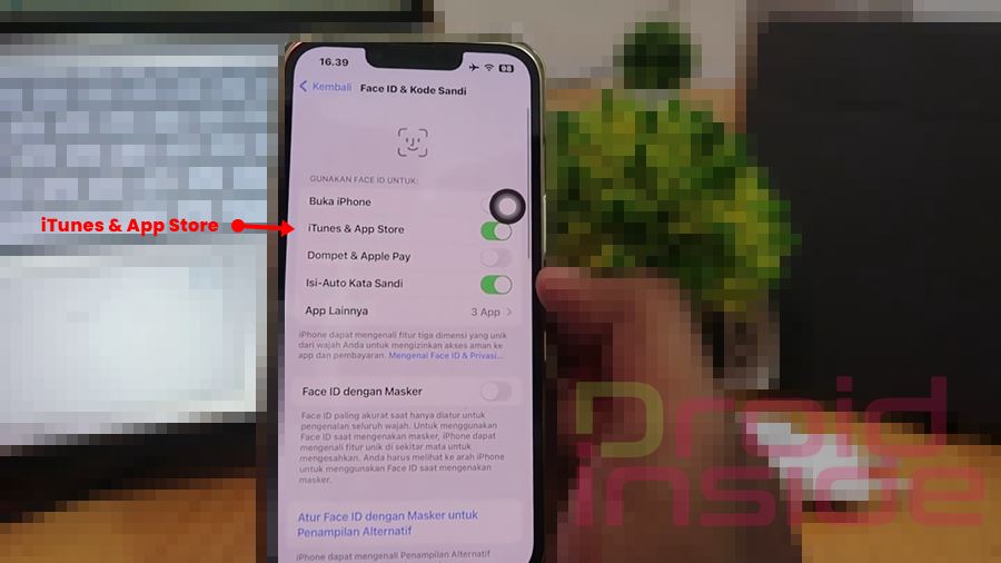 Cara Mengaktifkan Face ID di App Store