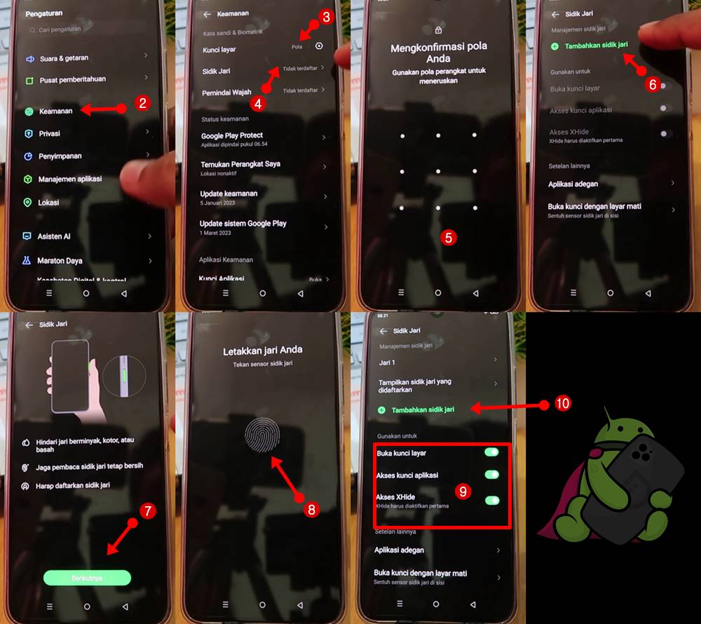 Cara Mengaktifkan Sidik Jari di Infinix Hot 30i