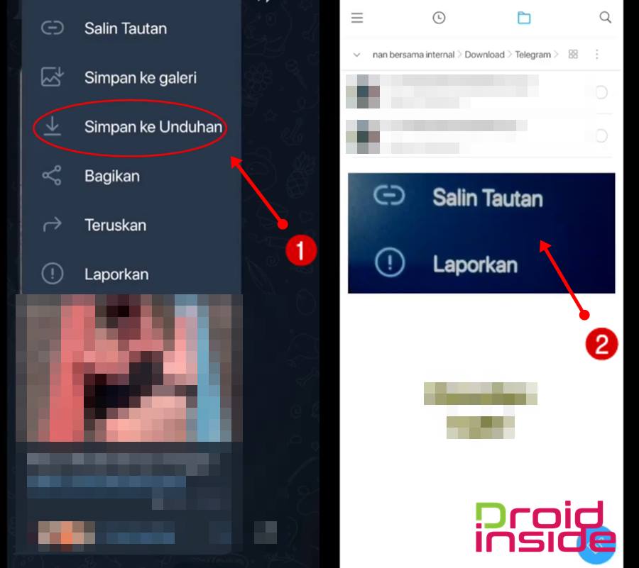 file tidak muncul di galeri saat download di telegram