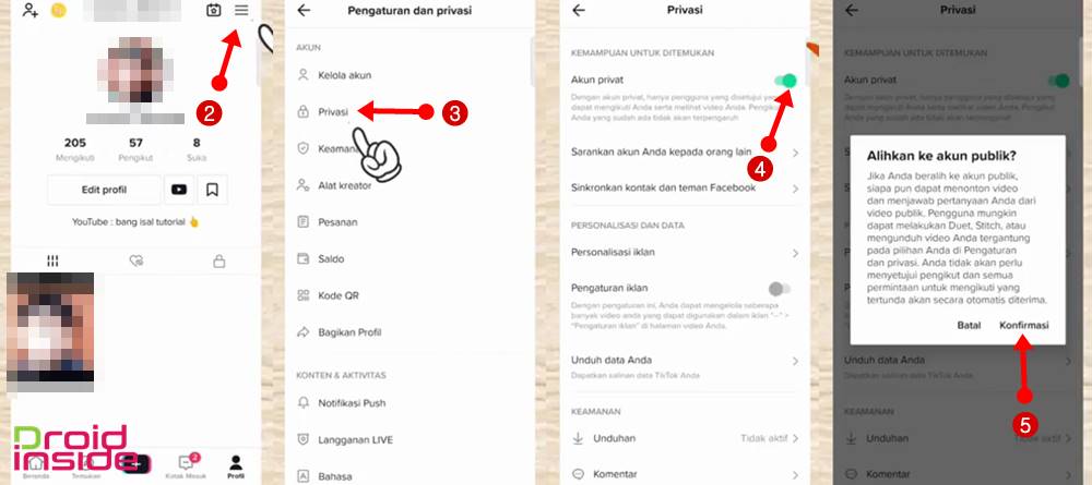 Cara Mengubah Status Akun TikTok Menjadi Privat dan Publik