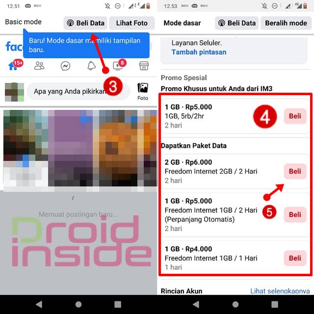 Mekanisme Pembelian Kuota di Facebook Indosat